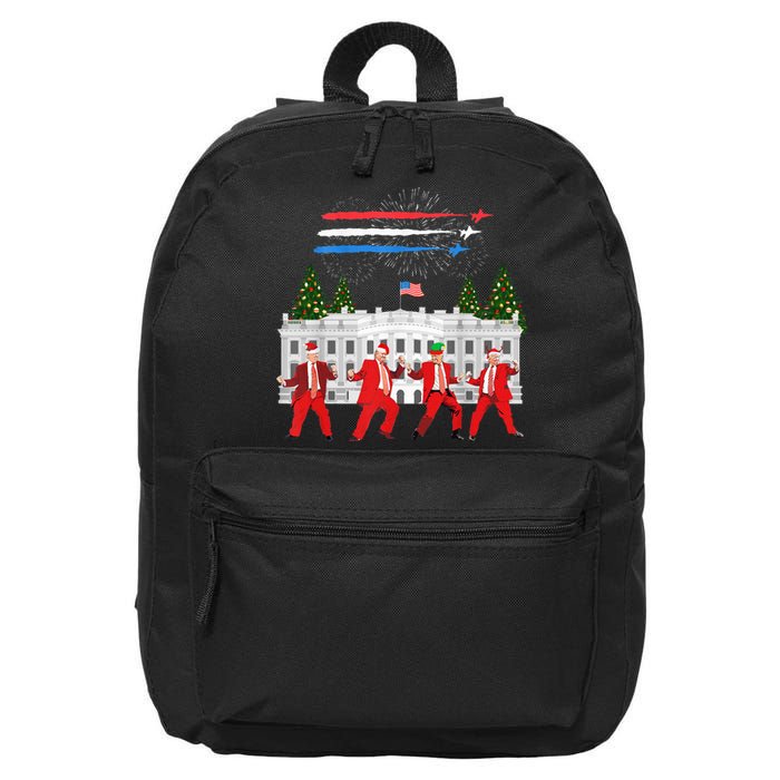 Trump Daddys Home White House Dance Make Xmas Great Again 16 in Basic Backpack