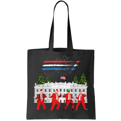 Trump Daddys Home White House Dance Make Xmas Great Again Tote Bag