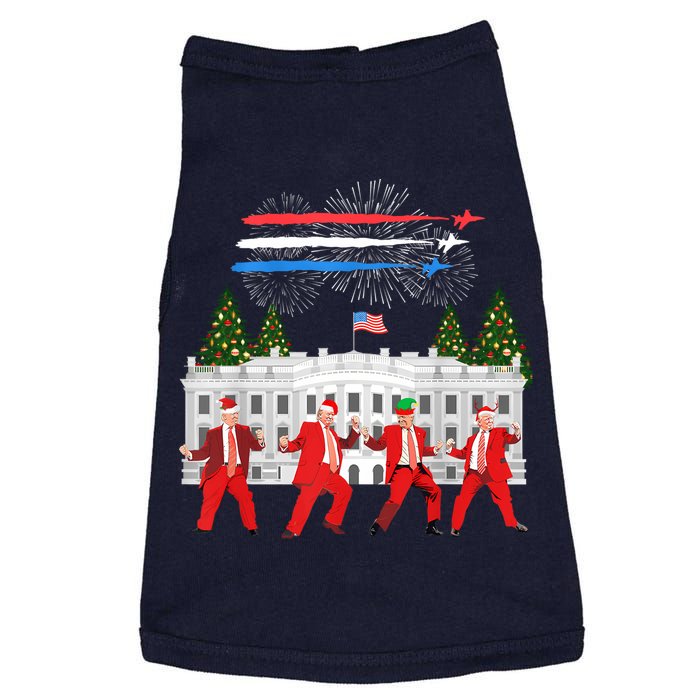 Trump Daddys Home White House Dance Make Xmas Great Again Sweatshirt Doggie Tank