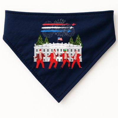 Trump Daddys Home White House Dance Make Xmas Great Again Sweatshirt USA-Made Doggie Bandana