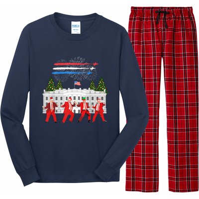 Trump Daddys Home White House Dance Make Xmas Great Again Sweatshirt Long Sleeve Pajama Set