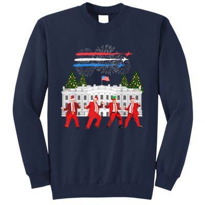 Trump Daddys Home White House Dance Make Xmas Great Again Sweatshirt Tall Sweatshirt