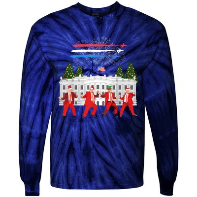 Trump Daddys Home White House Dance Make Xmas Great Again Sweatshirt Tie-Dye Long Sleeve Shirt