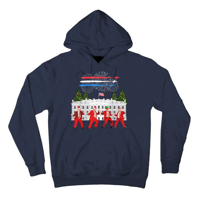 Trump Daddys Home White House Dance Make Xmas Great Again Sweatshirt Tall Hoodie