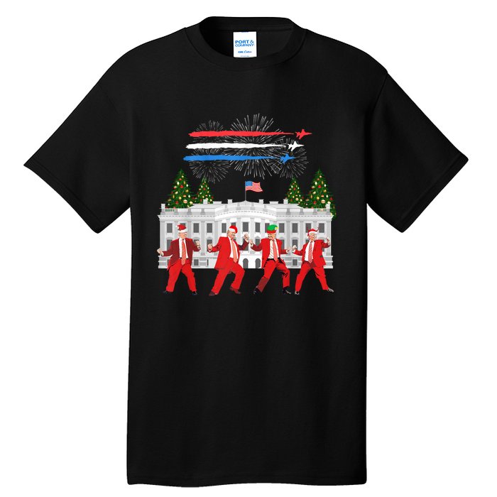 Trump Daddys Home White House Dance Make Xmas Great Again Long Sleeve Tall T-Shirt