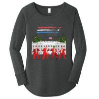 Trump Daddys Home White House Dance Make Xmas Great Again Long Sleeve Women's Perfect Tri Tunic Long Sleeve Shirt