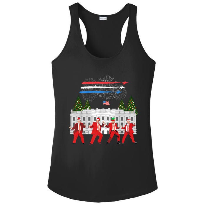 Trump Daddys Home White House Dance Make Xmas Great Again Long Sleeve Ladies PosiCharge Competitor Racerback Tank