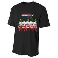 Trump Daddys Home White House Dance Make Xmas Great Again Long Sleeve Performance Sprint T-Shirt