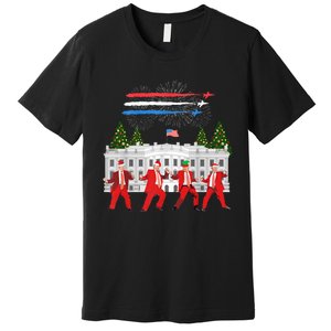 Trump Daddys Home White House Dance Make Xmas Great Again Long Sleeve Premium T-Shirt