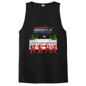 Trump Daddys Home White House Dance Make Xmas Great Again Long Sleeve PosiCharge Competitor Tank