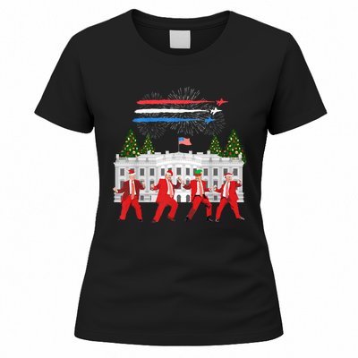 Trump Daddys Home White House Dance Make Xmas Great Again Long Sleeve Women's T-Shirt