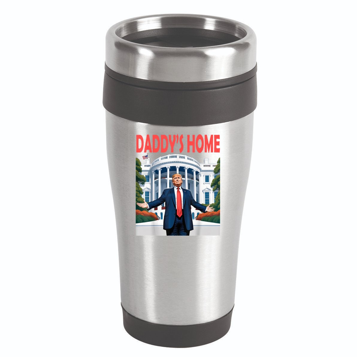 Trump Daddys Home White House 16oz Travel Tumbler