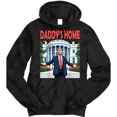 Trump Daddys Home White House Tie Dye Hoodie