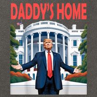Trump Daddys Home White House Cotton Canvas Backpack