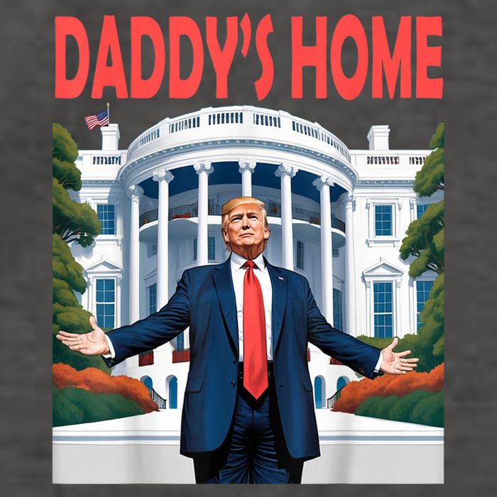 Trump Daddys Home White House Vector Backpack