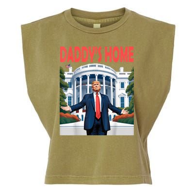 Trump Daddys Home White House Garment-Dyed Women's Muscle Tee