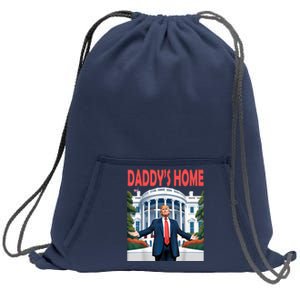 Trump Daddys Home White House Sweatshirt Cinch Pack Bag