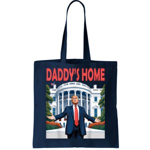 Trump Daddys Home White House Tote Bag