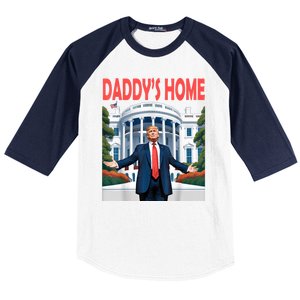 Trump Daddys Home White House Baseball Sleeve Shirt