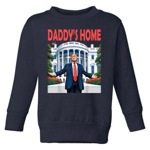 Trump Daddys Home White House Toddler Sweatshirt