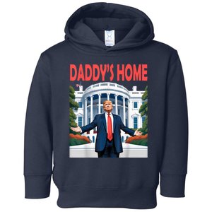 Trump Daddys Home White House Toddler Hoodie