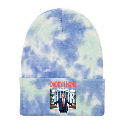 Trump Daddys Home White House Tie Dye 12in Knit Beanie