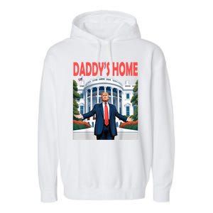 Trump Daddys Home White House Garment-Dyed Fleece Hoodie