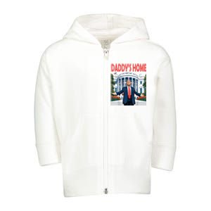 Trump Daddys Home White House Toddler Zip Fleece Hoodie