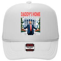 Trump Daddys Home White House High Crown Mesh Back Trucker Hat