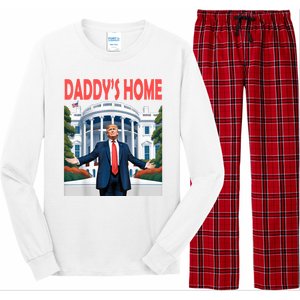 Trump Daddys Home White House Long Sleeve Pajama Set