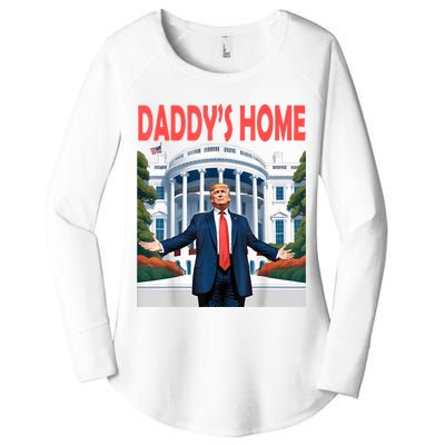 Trump Daddys Home White House Women's Perfect Tri Tunic Long Sleeve Shirt