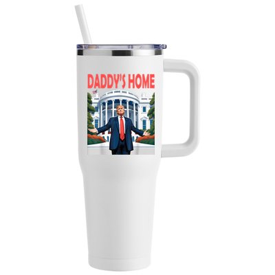 Trump Daddys Home White House 40oz Vacuum Insulated Stainless Steel Travel Tumbler