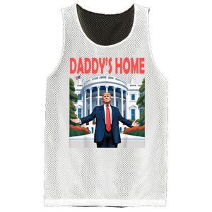 Trump Daddys Home White House Mesh Reversible Basketball Jersey Tank