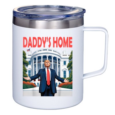 Trump Daddys Home White House 12oz Stainless Steel Coffee Mug