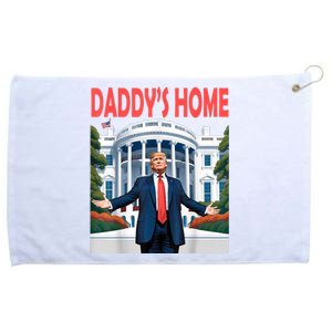 Trump Daddys Home White House Grommeted Golf Towel