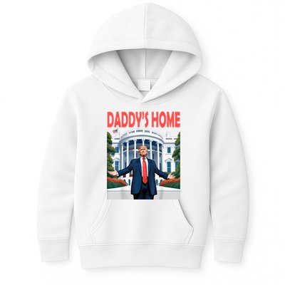 Trump Daddys Home White House Kids Hoodie