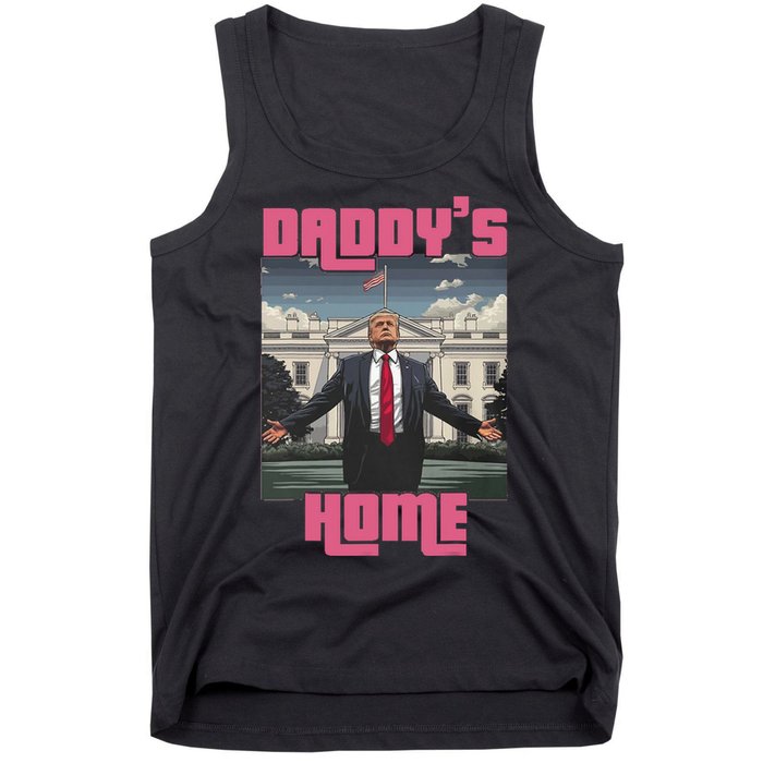 Trump Daddys Home White House Victory President 47 Tank Top