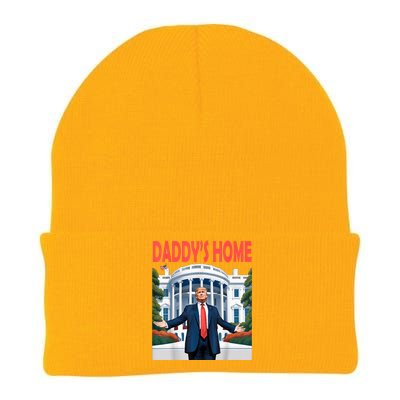 Trump Daddys Home White House Knit Cap Winter Beanie