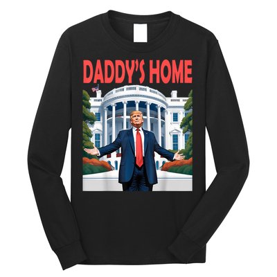 Trump Daddys Home White House Long Sleeve Shirt