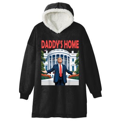 Trump Daddys Home White House Hooded Wearable Blanket