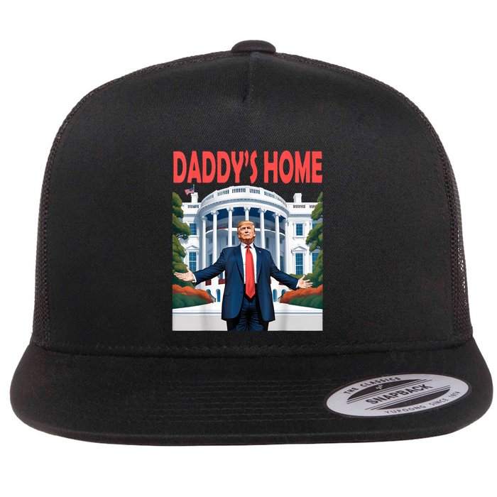 Trump Daddys Home White House Flatbill Hat