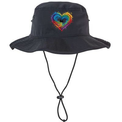 Tie Dye Heart Valentines Day Graphic Legacy Cool Fit Booney Bucket Hat