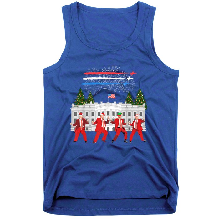 Trump Daddys Home White House Dance Make Xmas Great Again Gift Tank Top