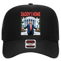 Trump Daddys Home White House High Crown Mesh Back Trucker Hat