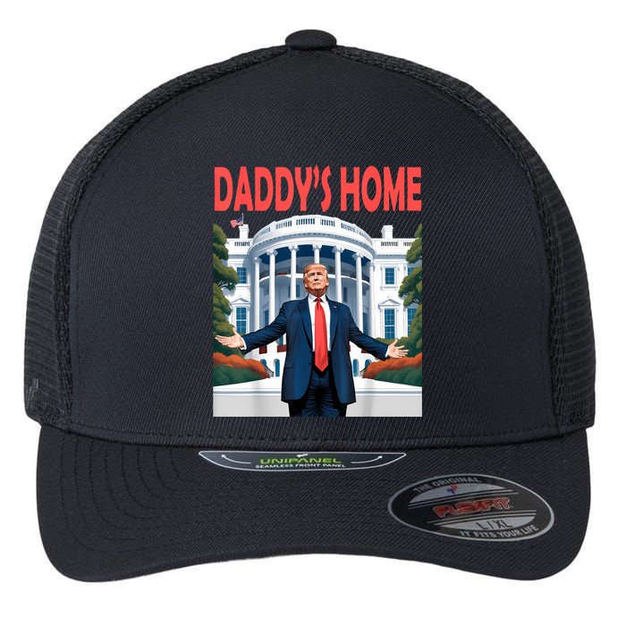 Trump Daddys Home White House Flexfit Unipanel Trucker Cap