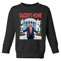 Trump Daddys Home White House Toddler Sweatshirt