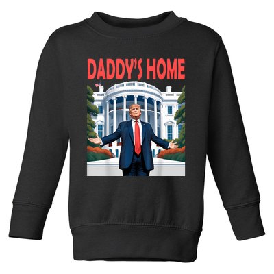 Trump Daddys Home White House Toddler Sweatshirt