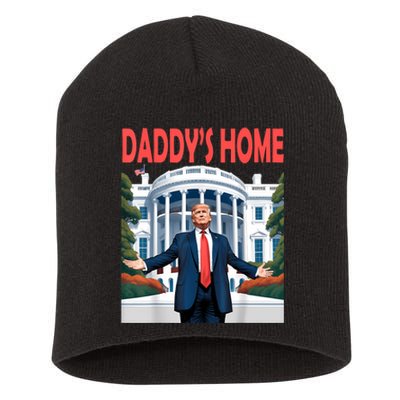 Trump Daddys Home White House Short Acrylic Beanie