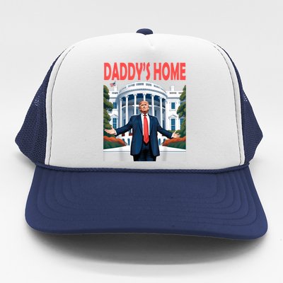 Trump Daddys Home White House Trucker Hat