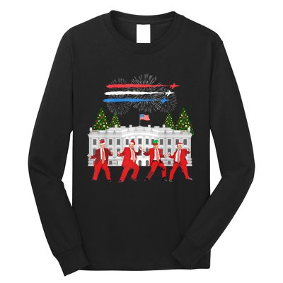 Trump Daddys Home White House Dance Make Xmas Great Again Long Sleeve Shirt